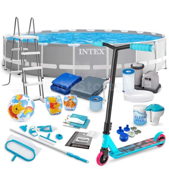 Intex 26756 21-in-1 rāmis baseins 610 x 132 cm + Bezmaksas skūteris