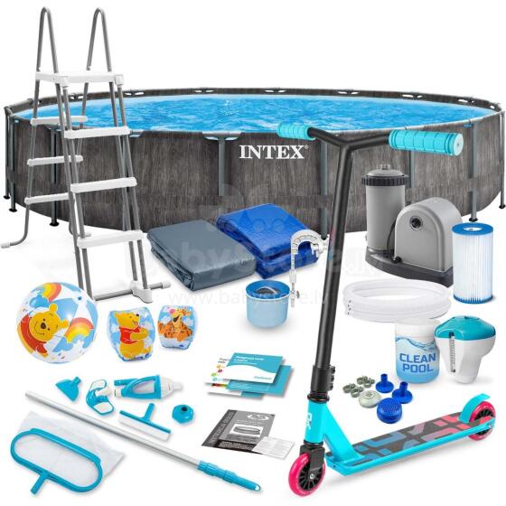 Frame Pool 549 x 122 cm 21w1 INTEX 26744 + Free Scooter