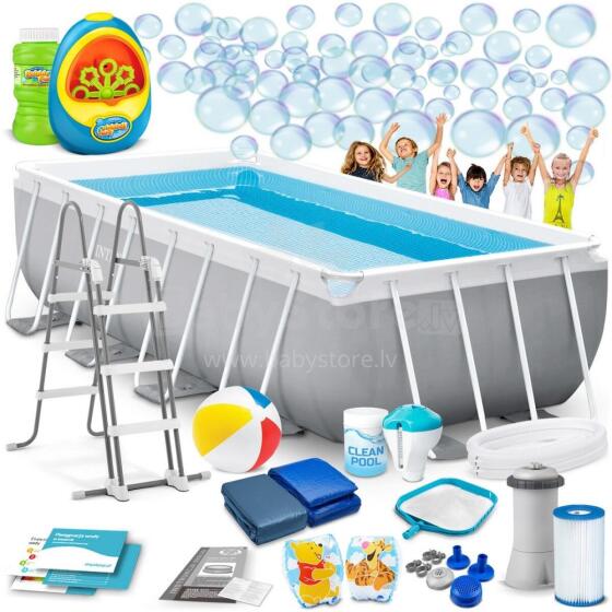 Intex 26790 400 x 200 x 122 cm 18-in-1 rāmis baseins + burbuļu mašīna BEZ MAKSAS