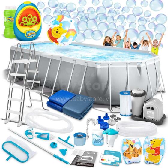 Intex 26798 21-in-1 Frame Pool 610 x 305 x 122 cm + Bubble Machine FREE