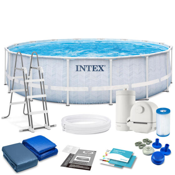 Intex 26746 12-в-1 каркасный бассейн 488 x 122 см