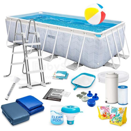 Intex 26780 400 x 200 x 100 cm Frame Pool Set 18 in 1