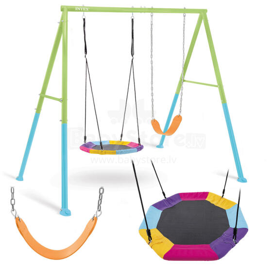 Šūpoļu rotaļu laukums stārķa ligzdā Intex 44125