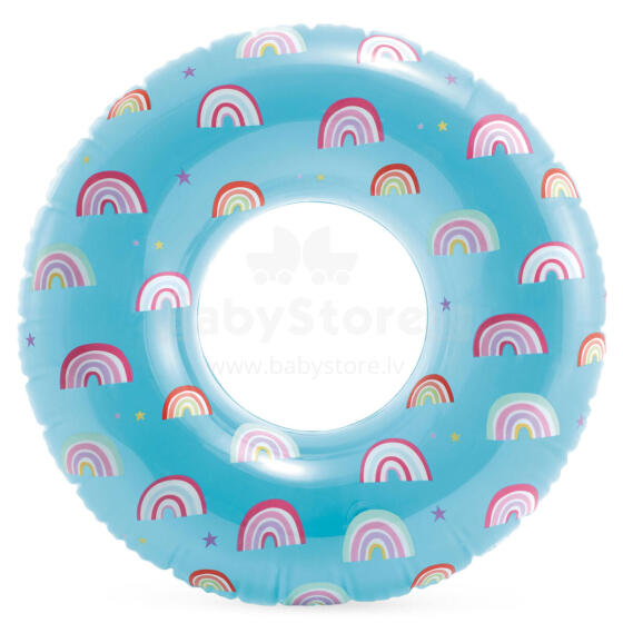 Varavīksnes peldēšanas riņķis 81 cm INTEX 59259