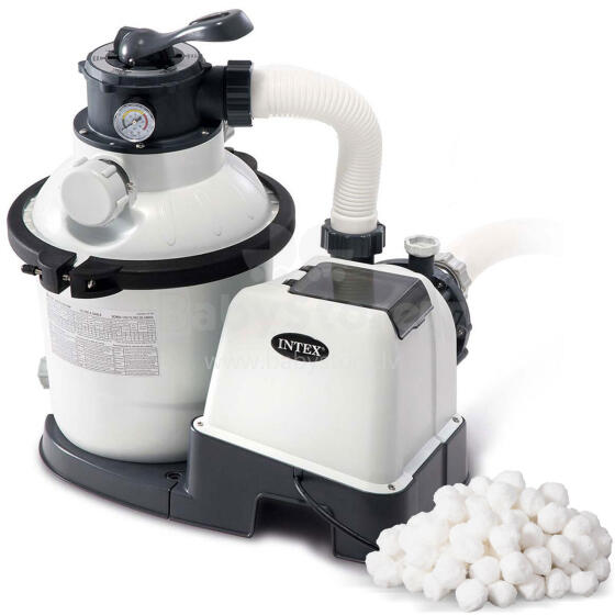 Sand filter pump + filter balls 5700 l/h INTEX 26644