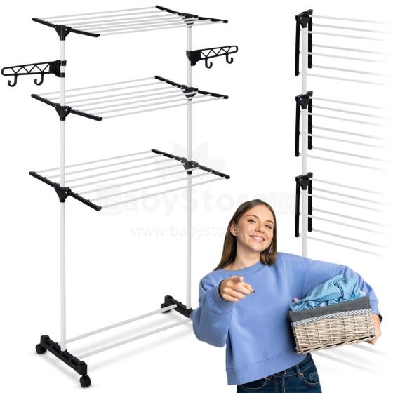 Delia White Folding Standing Clothes Dryer 15 m.