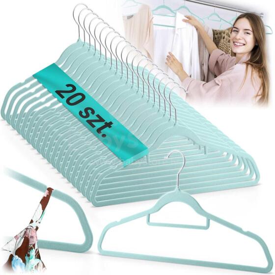 Velvet Clothes Hangers 20pcs MS-859 Massido