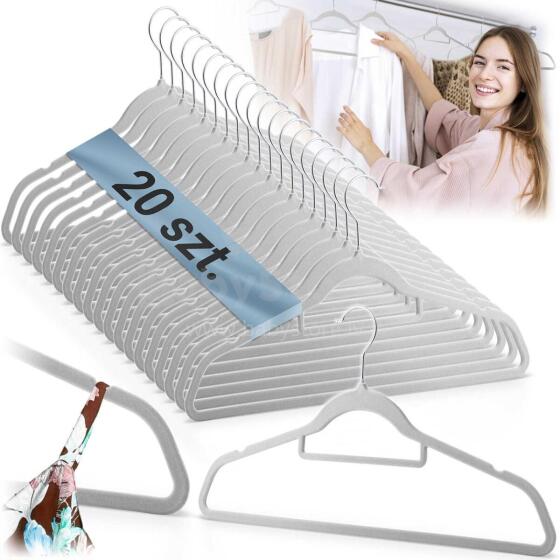 Velvet Clothes Hangers 20pcs MS-859 Massido