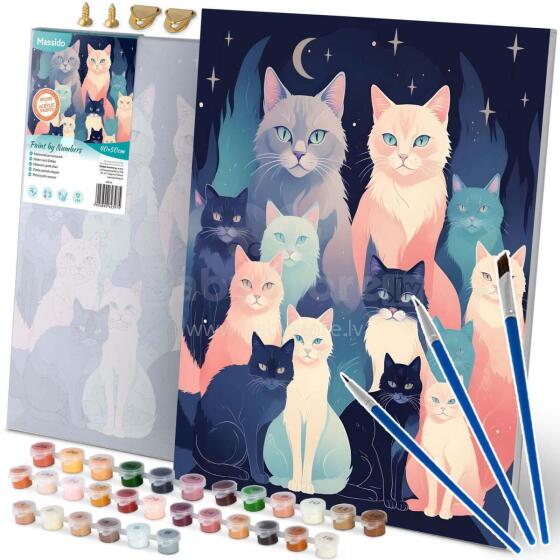 Painting by Numbers Image 40x50 cm Massido Cats
