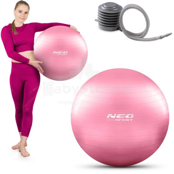 Vingrošanas bumba 55 cm NS-950 rozā
