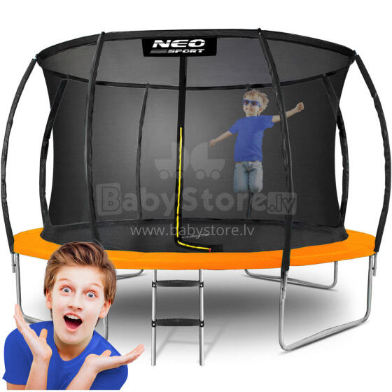 Shaped Garden Trampoline 12ft/374cm with Internal Net Neo-Sport