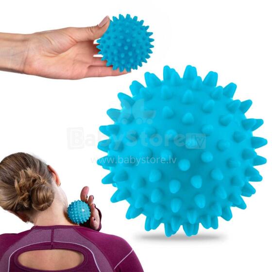Masāžas un fitnesa bumba 7.5cm NS-957 Zila