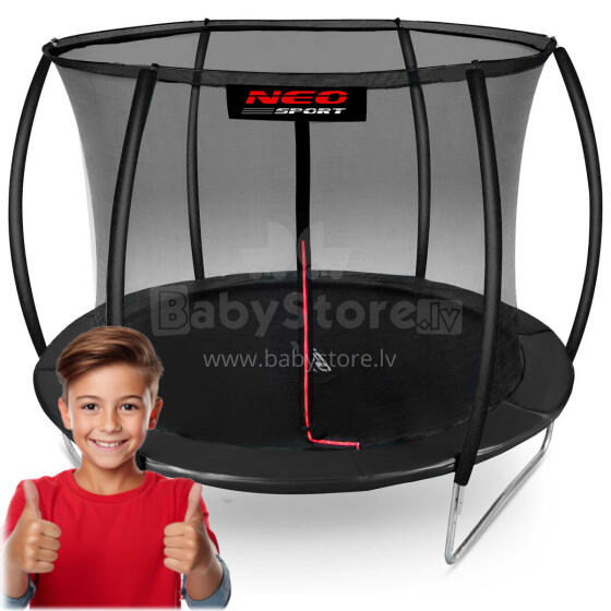 Formēts dārza trampolīns 10ft/312cm ar iekšējo tīklu Neo-Sport