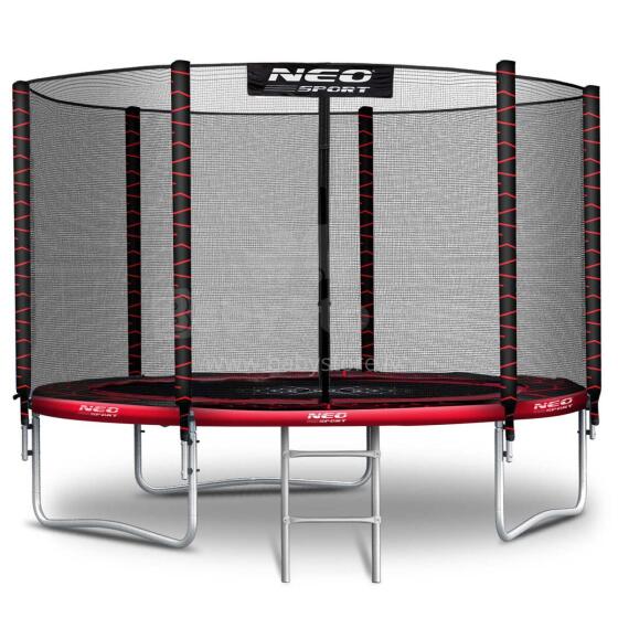 10ft/312cm Garden Trampoline with External Net and Ladder Neo-Sport