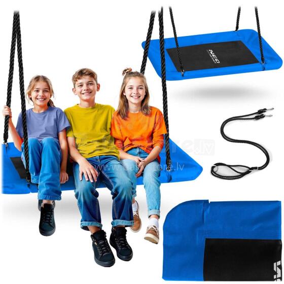 Stārķa ligzda taisnstūra šūpoles Neo-Sport Swingo 110 x 70 cm