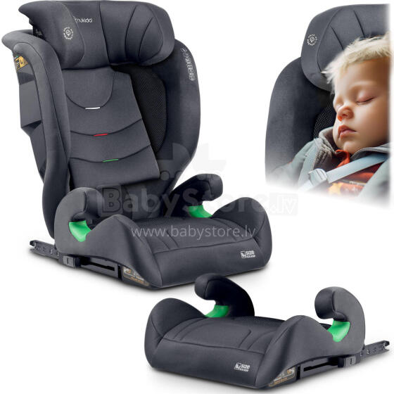 Nukido Louis mīkstā automašīnas sēdeklis pelēks 15-36 kg ISOFIX