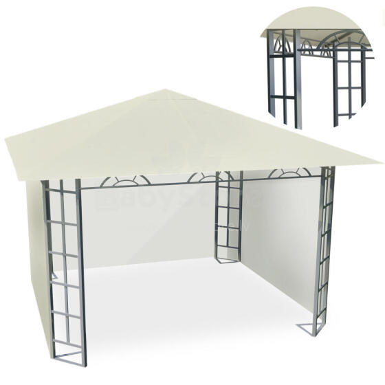 Beige garden pavilion 3x3m 4934
