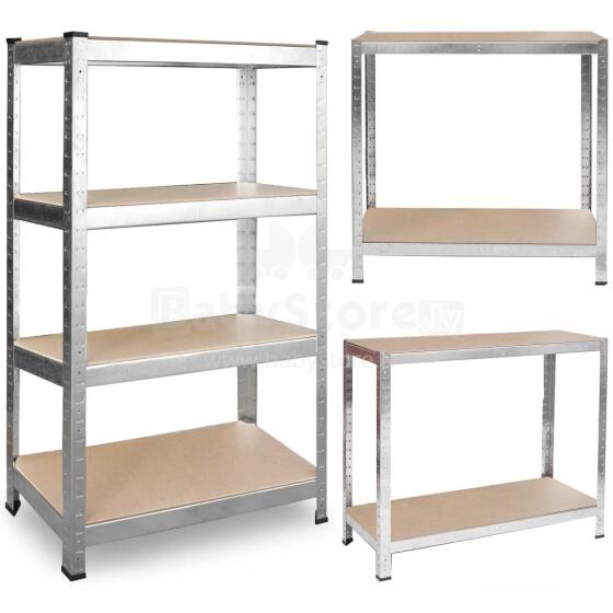 Metal warehouse shelf 150 x 75 x 30 Plonos 470000