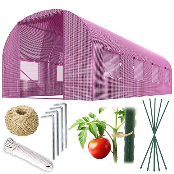 Garden Tunnel 2.5 x 4 m (10m2) Pink Plonos