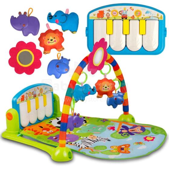 Интерактивный образовательный коврик с пианино Ricokids - 7316