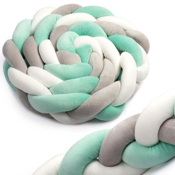 Ricokids Crib Wrap 2m - Mint and Gray