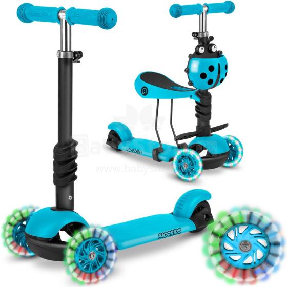 Ricokids Buggy Trīsriteņu Skūteris - tirkīza