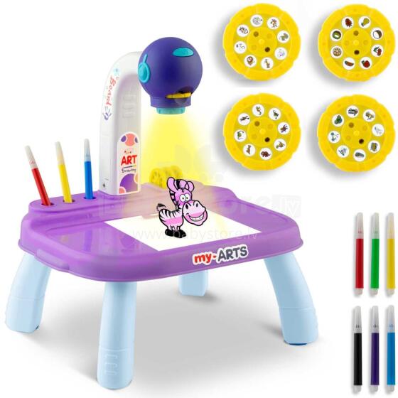 Ricokids 773700 Zīmēšanas Mācību Projektors - Violets