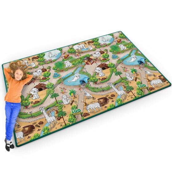 Rullējama krāsošanas paklājs 200 x 120 x 0.3 cm Ricokids RK-343