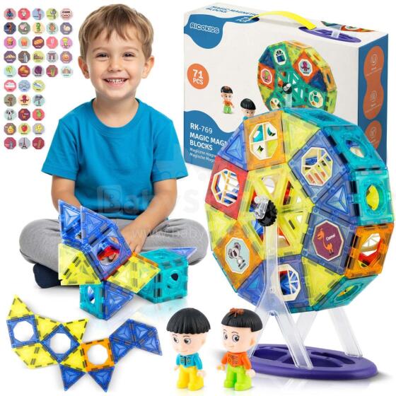 Magnetic Blocks with Carousel RK-769 Ricokids