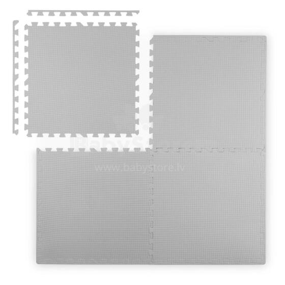 Large foam puzzle mat Ricokids 60x60 cm 4 pcs gray
