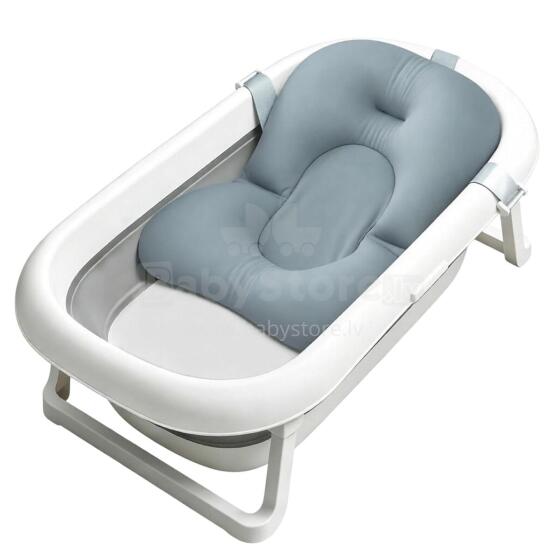 Baby Bath Cushion Art.271284 Grey Bērnu vannas spilvens, bērnu vannas sēdeklis, bērnu vannas ieliktnis