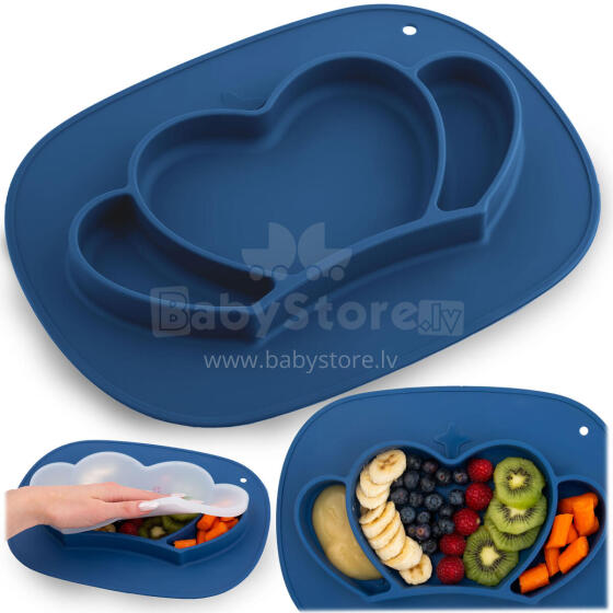 Silicone Feeding Plate for Children Crown Ricokids