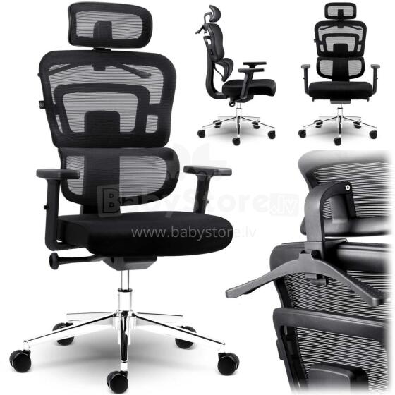 Office chair made of micro mesh Sofotel Nicea black