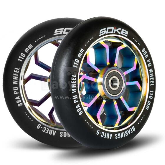 Scooter Wheels 110 mm rainbow 2 pcs