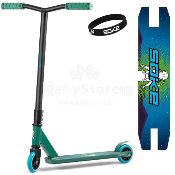 SOKE GO! stunt scooter green-blue