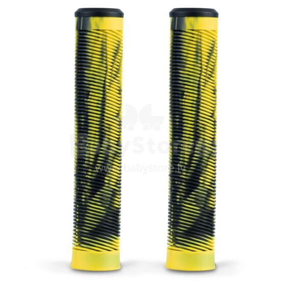 Black-yellow scooter grips G3 2 pcs
