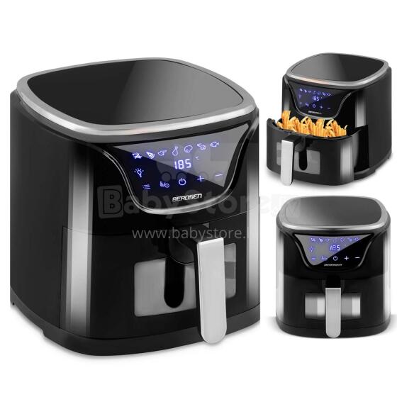 Фритюрница без масла Air fryer 5l BD-652 черно-серебристая