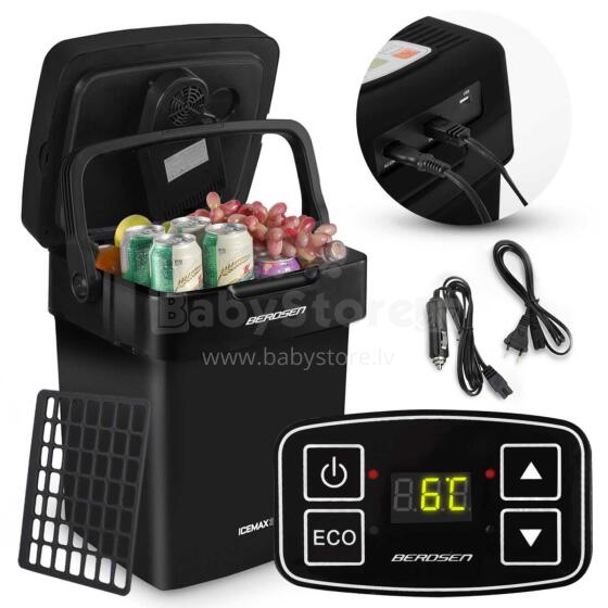 Портативный холодильник Berdsen Icemax 29 литров в режиме ECO - черный
