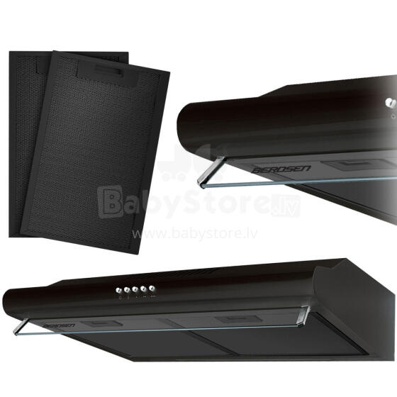 Under-cabinet kitchen hood - extractor 50 cm Berdsen BE-10-A black