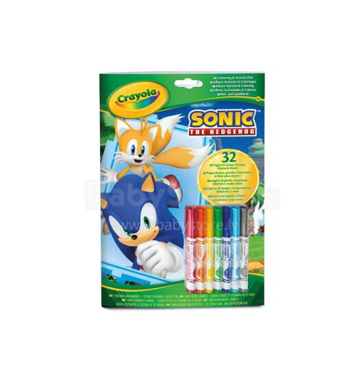 CRAYOLA SONIC Krāsošanas un aktivitāšu albums