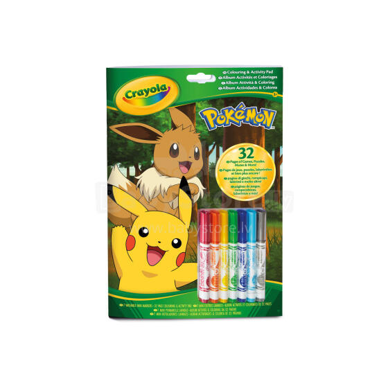 CRAYOLA POKEMON раскраска с активностями