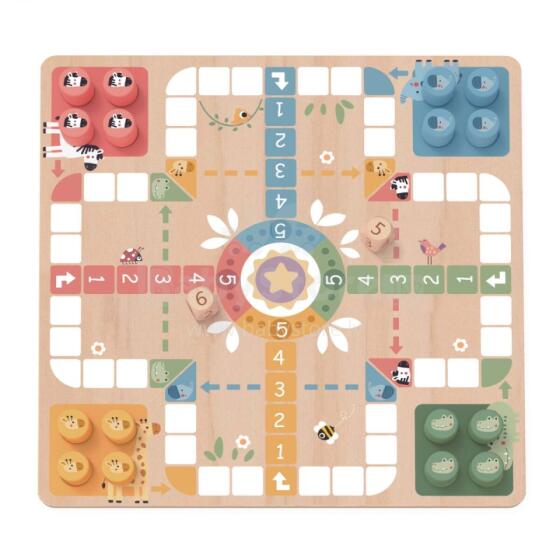 TOOKY TOY Board Games Logical 2in1 Ludo Chinese + Free the Animals