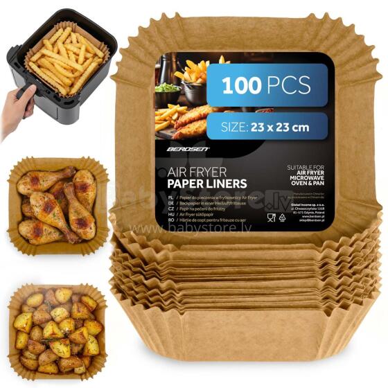 Baking paper fryer inserts 23 cm Berdsen - 100 pcs