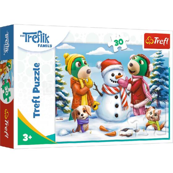 Пазл TREFL 18300 30 Зимних Удовольствий Трефликов / Семья Трефликов