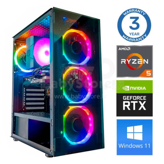 INTOP Ryzen 5 5500 16GB 1TB SSD M.2 NVME RTX5050 8GB WIN11
