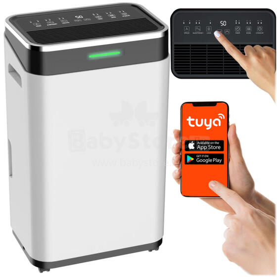 Compressor Dehumidifier - Moisture Absorber 25l/24h Hygrostat Berdsen BD-533 White