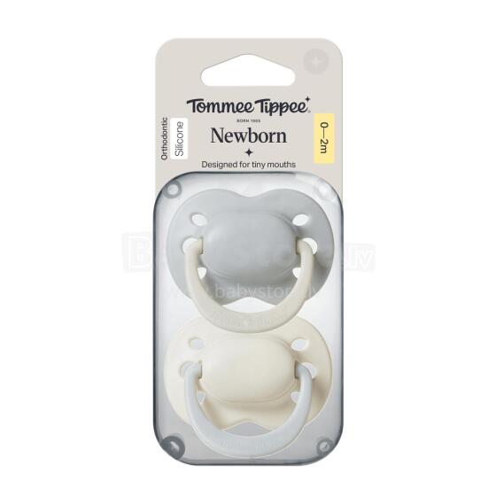 TOMMEE TIPPEE māneklītis silikona CLOSER TO NATURE 0-2 m., 2 gab., 433660