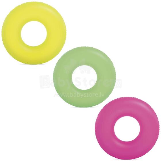 Neon Swimming Ring 91 cm - 3 Colors INTEX 59262 Green