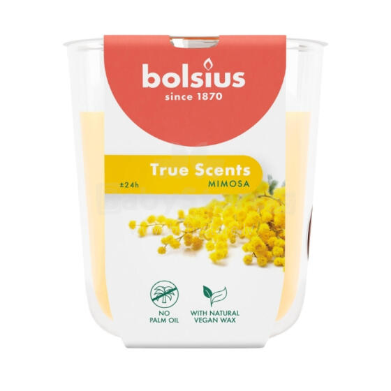 Ароматизированная свеча в стеклянной баночке True Scents &Oslash;80x73 мм, цвет мимоза