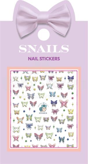 Стикеры для ногтей Snails, Бабочки на лугу